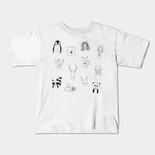 Woodland animals Kids T-Shirt